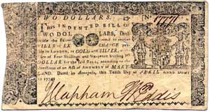 colonial money